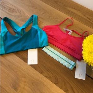 LULULEMON 2 Bras and Headband